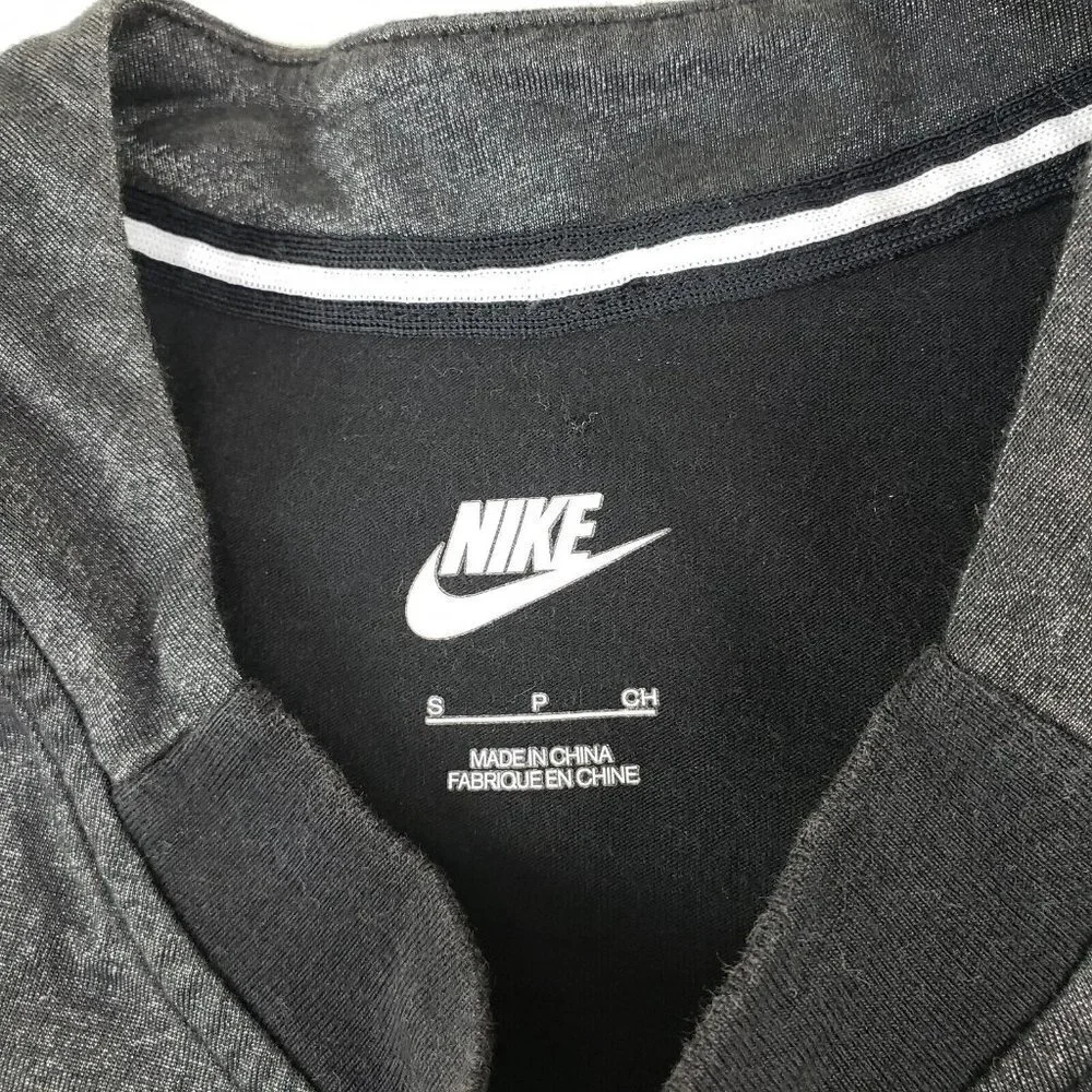 Nike Sportswear Shimmery Tank Top Gray Womens Small Sleeveless Logo Shirt 804084